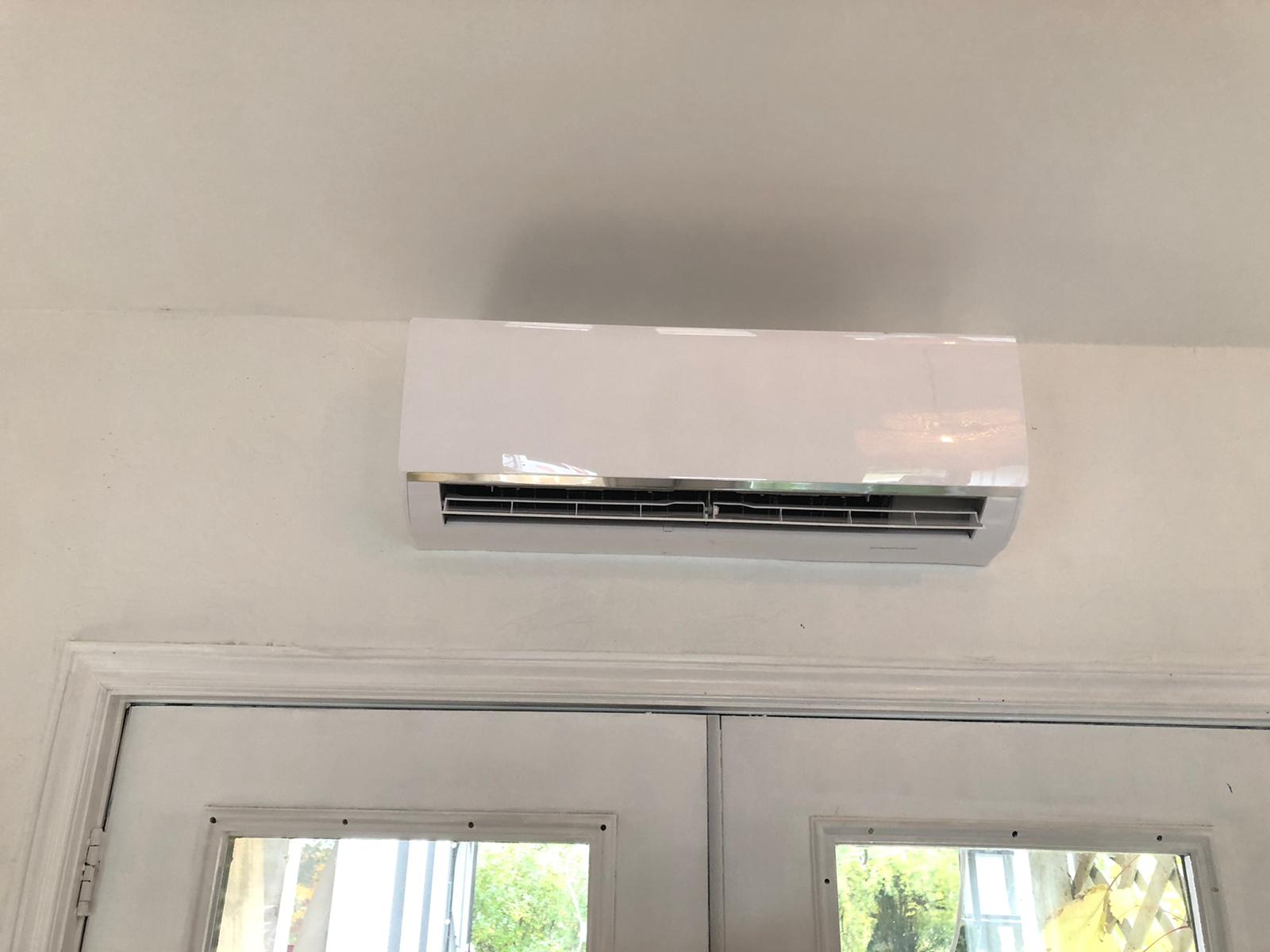 Ductless heat pump installation — project 7