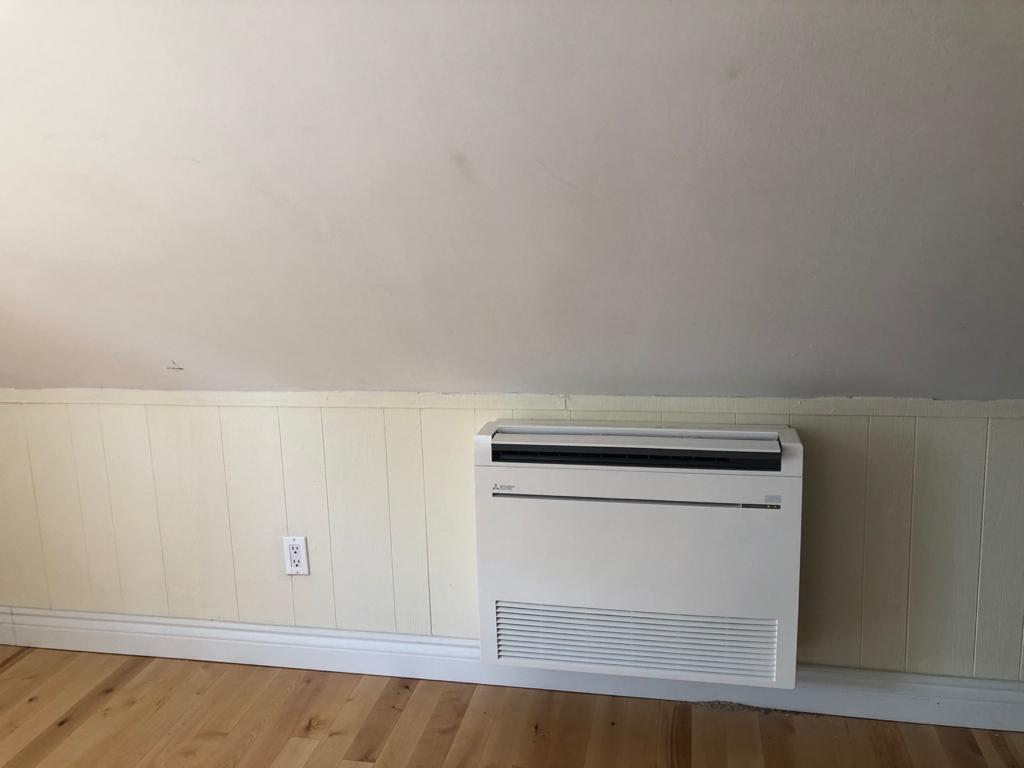 Ductless heat pump installation — project 10