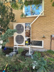 Ductless heat pump installation — project 14