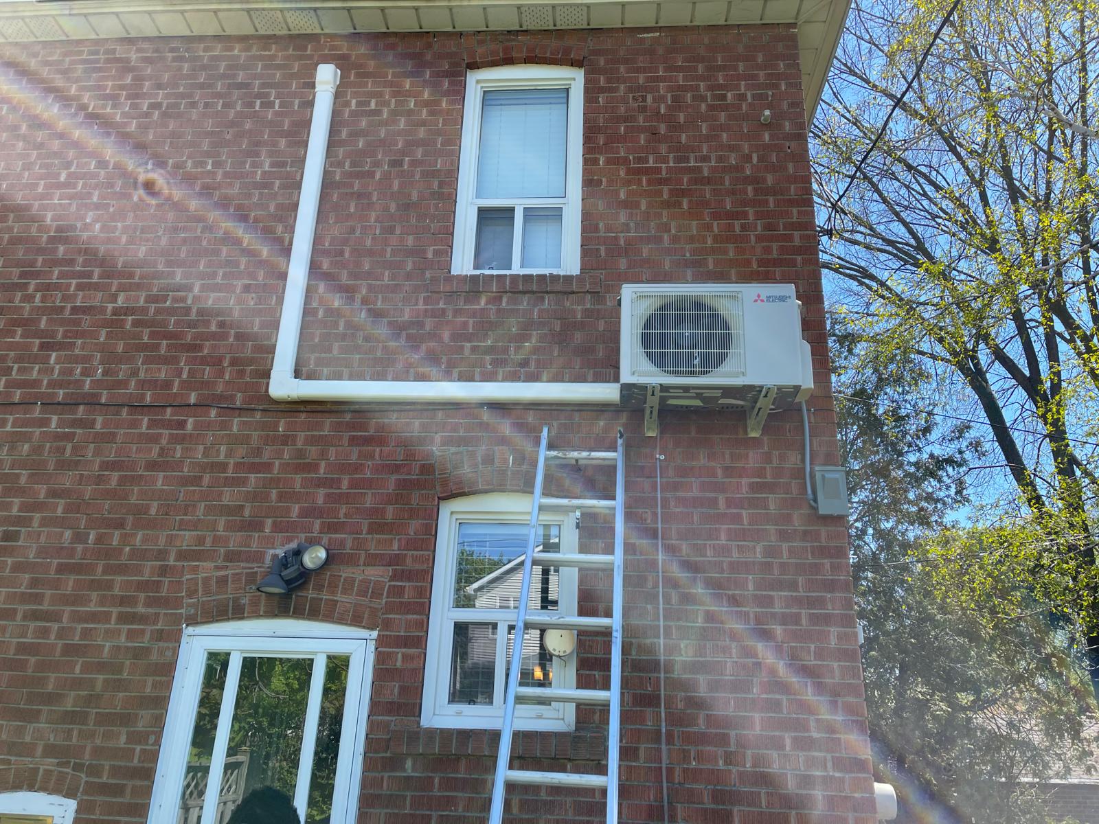 Ductless heat pump installation — project 18