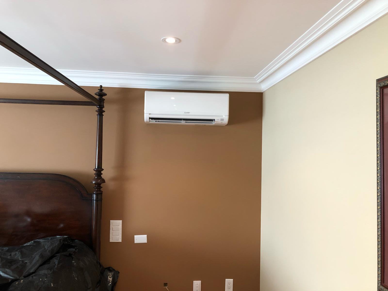 Ductless heat pump installation — project 19